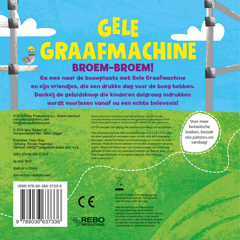 1 geluid - Gele graafmachine - Image 2