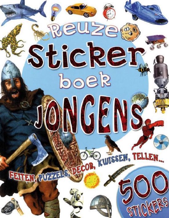 Reuzestickerboek jongens